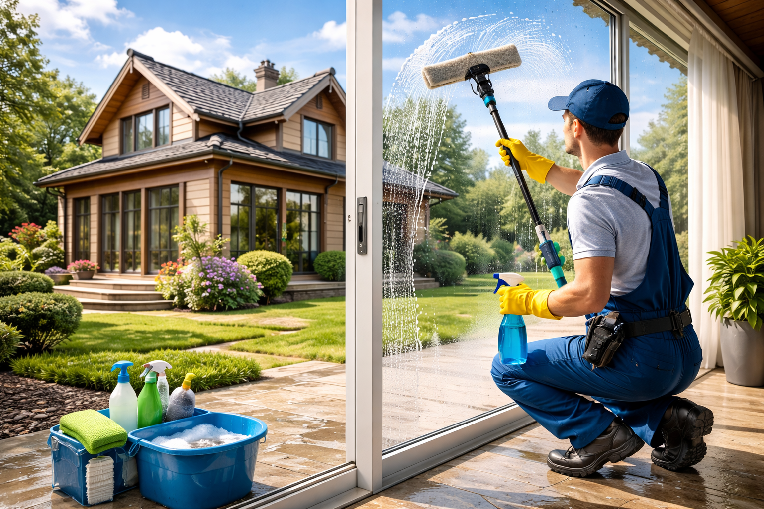 Мойка окон частных домов