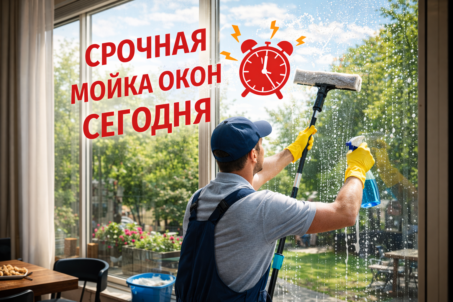 Срочная мойка окон сегодня