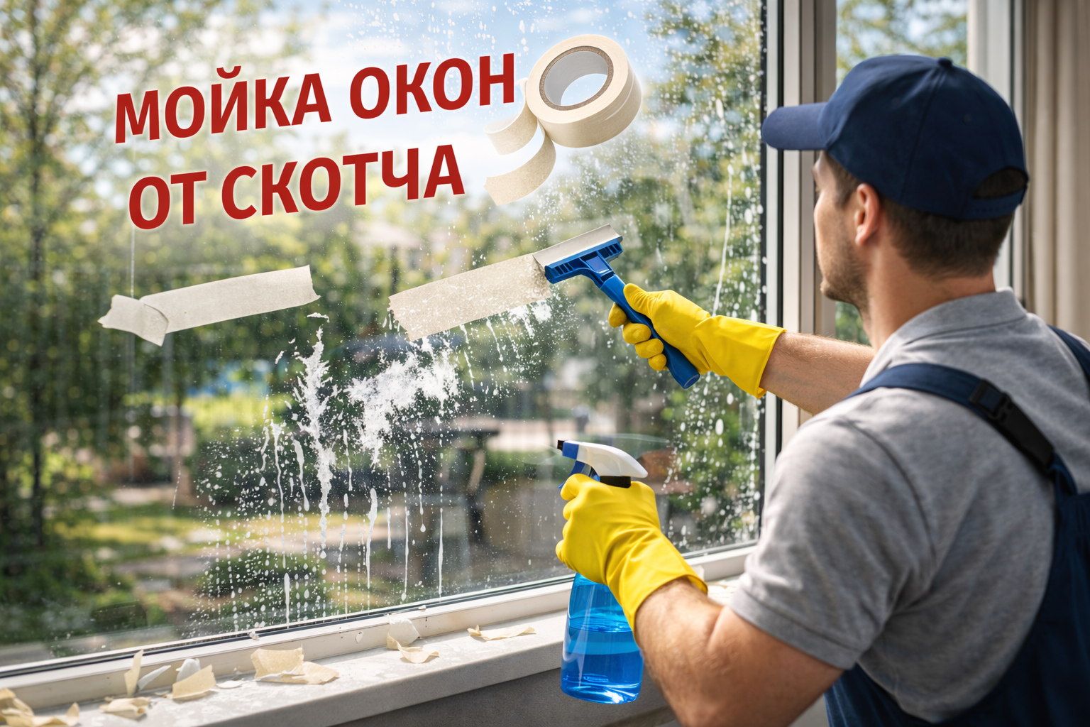 Удалим следы скотча