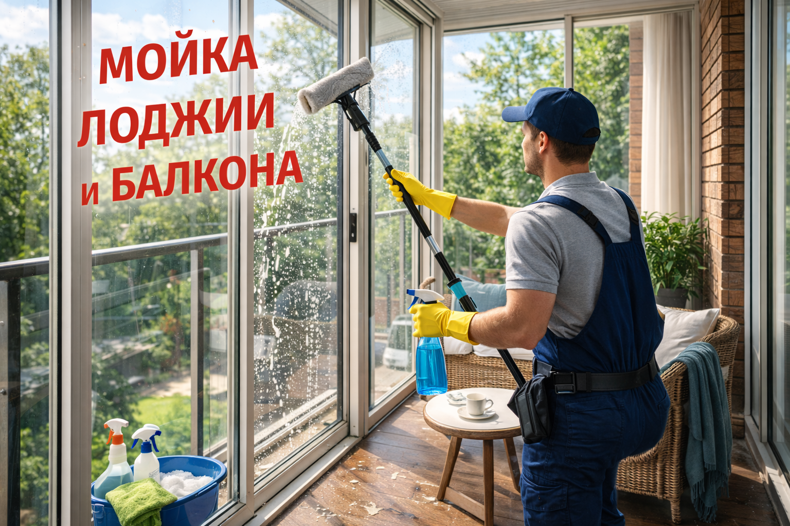 Мойка балконов и лоджий